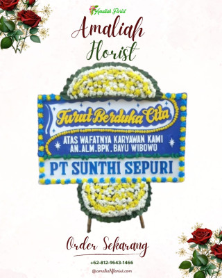 Papan Bunga Duka di Pasar